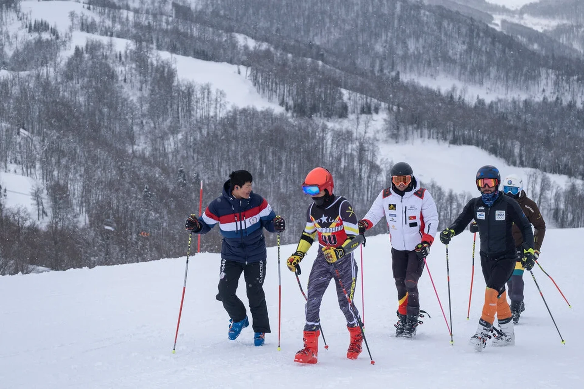 星空体育高山滑雪冬奥会比赛现场